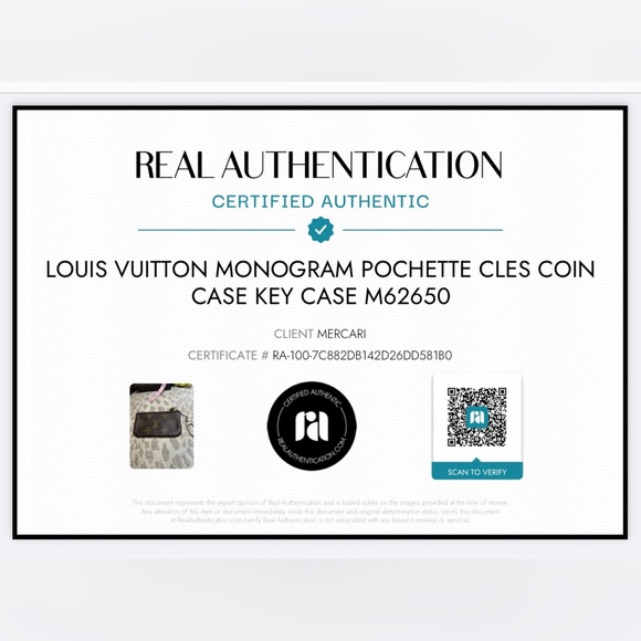 Louis Vuitton Monogram Pochette Cles Coin Case Key Case M62650 - Picture 8 of 8